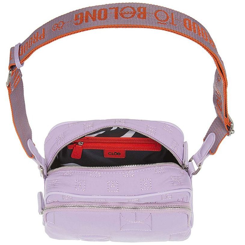 Bolso Cloe V24 648 Lila - Cross Body Grande - Imagen 4