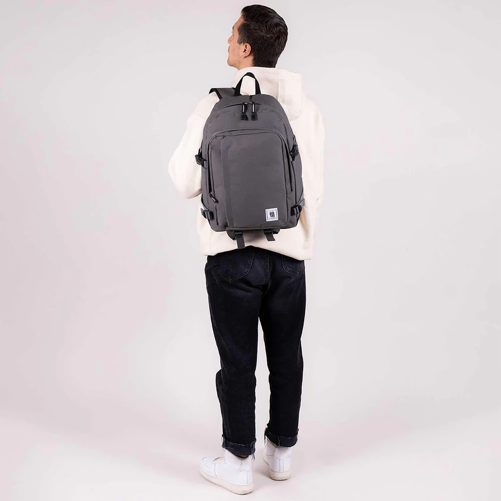 Mochila grande 1818 Unisex WYNN Gris - Imagen 6