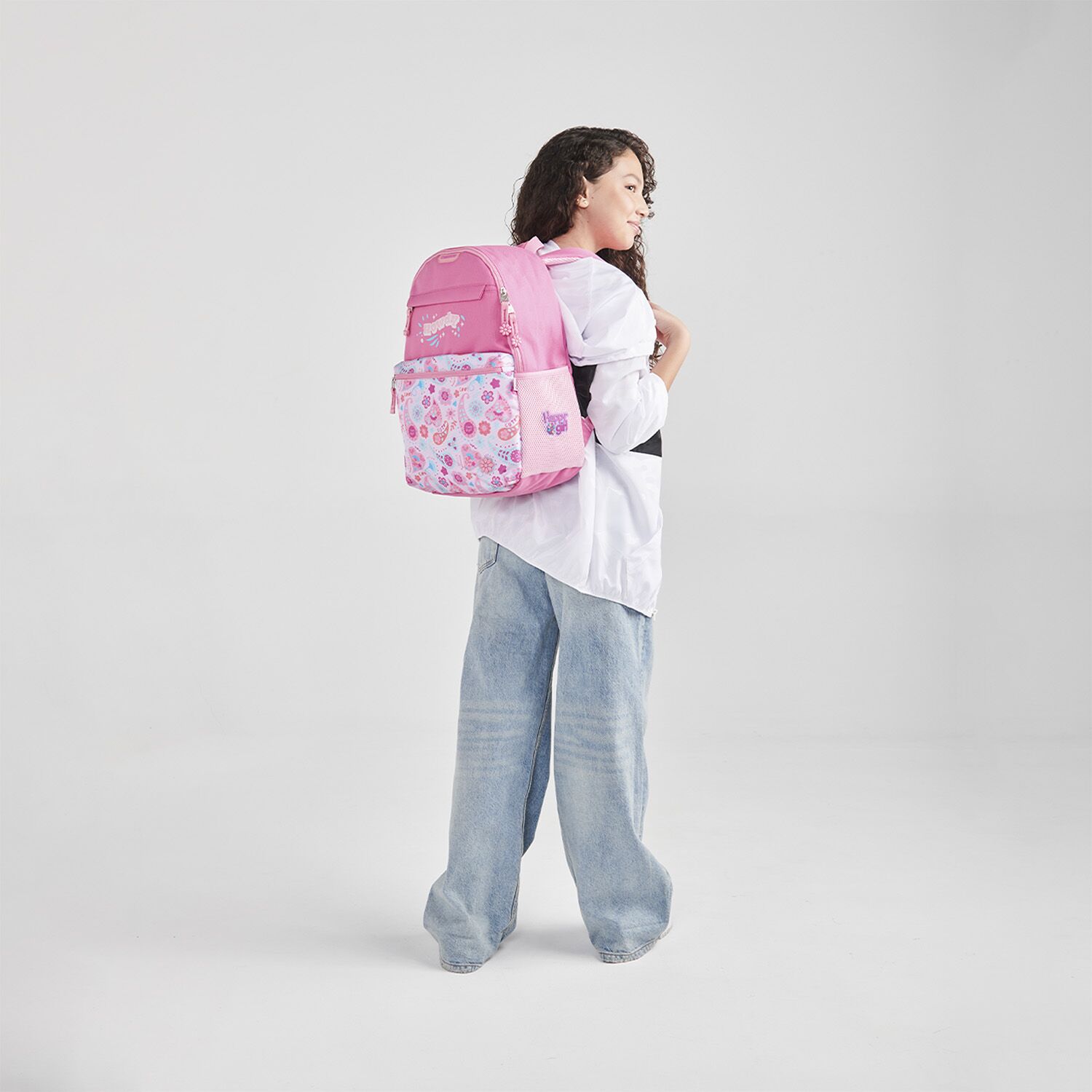 Mochila Escolar Rosa Happy Girl Xoxo - Imagen 8