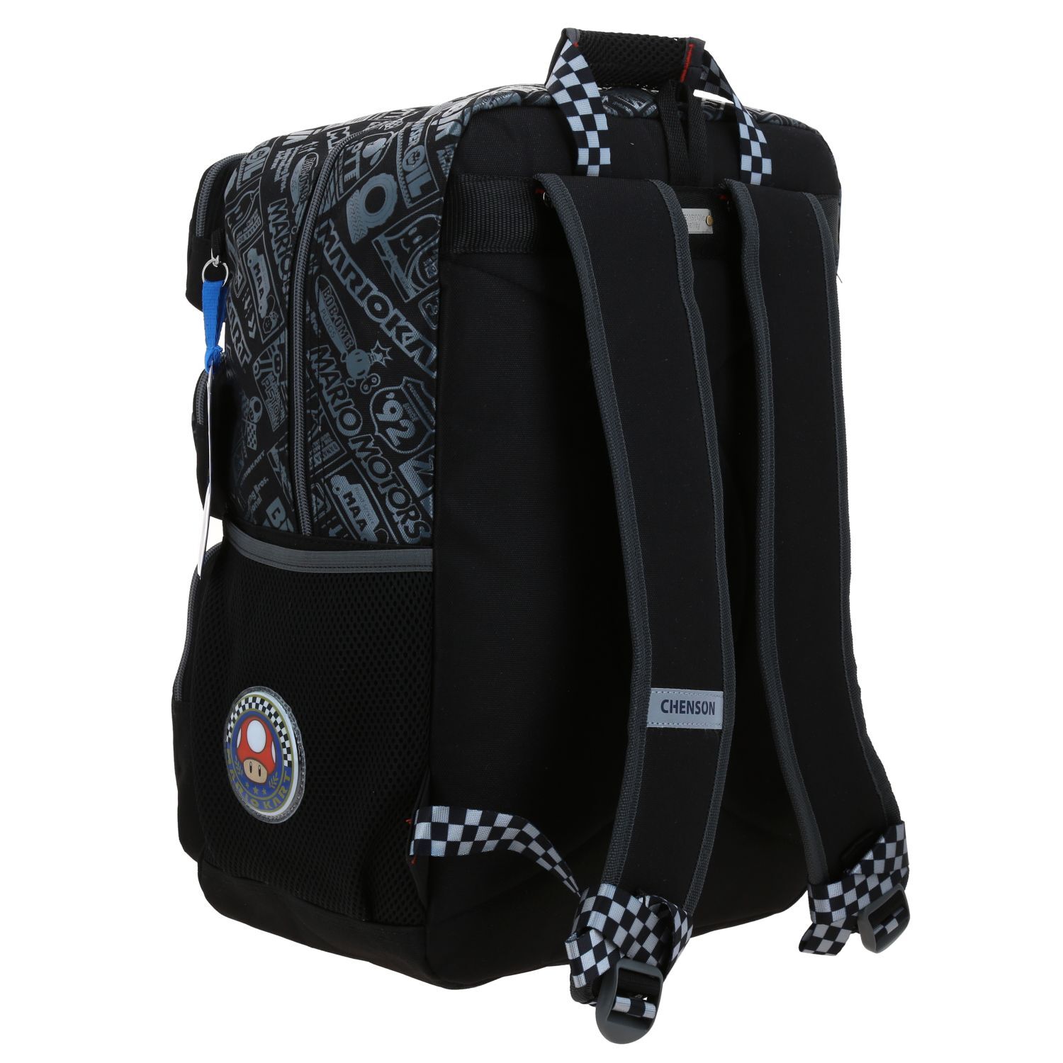 Mochila Negra Mario Bros Chenson Racer - Imagen 3