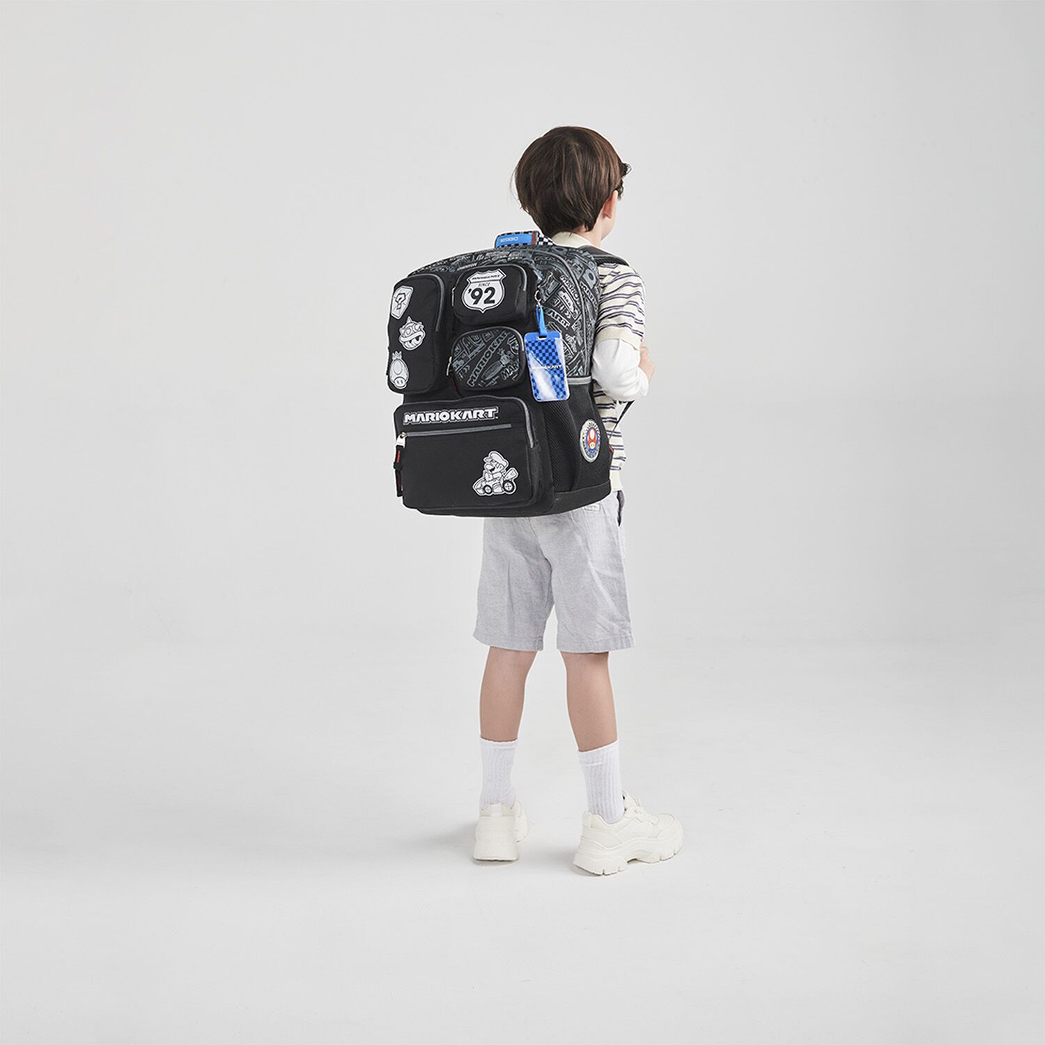 Mochila Negra Mario Bros Chenson Racer - Imagen 9